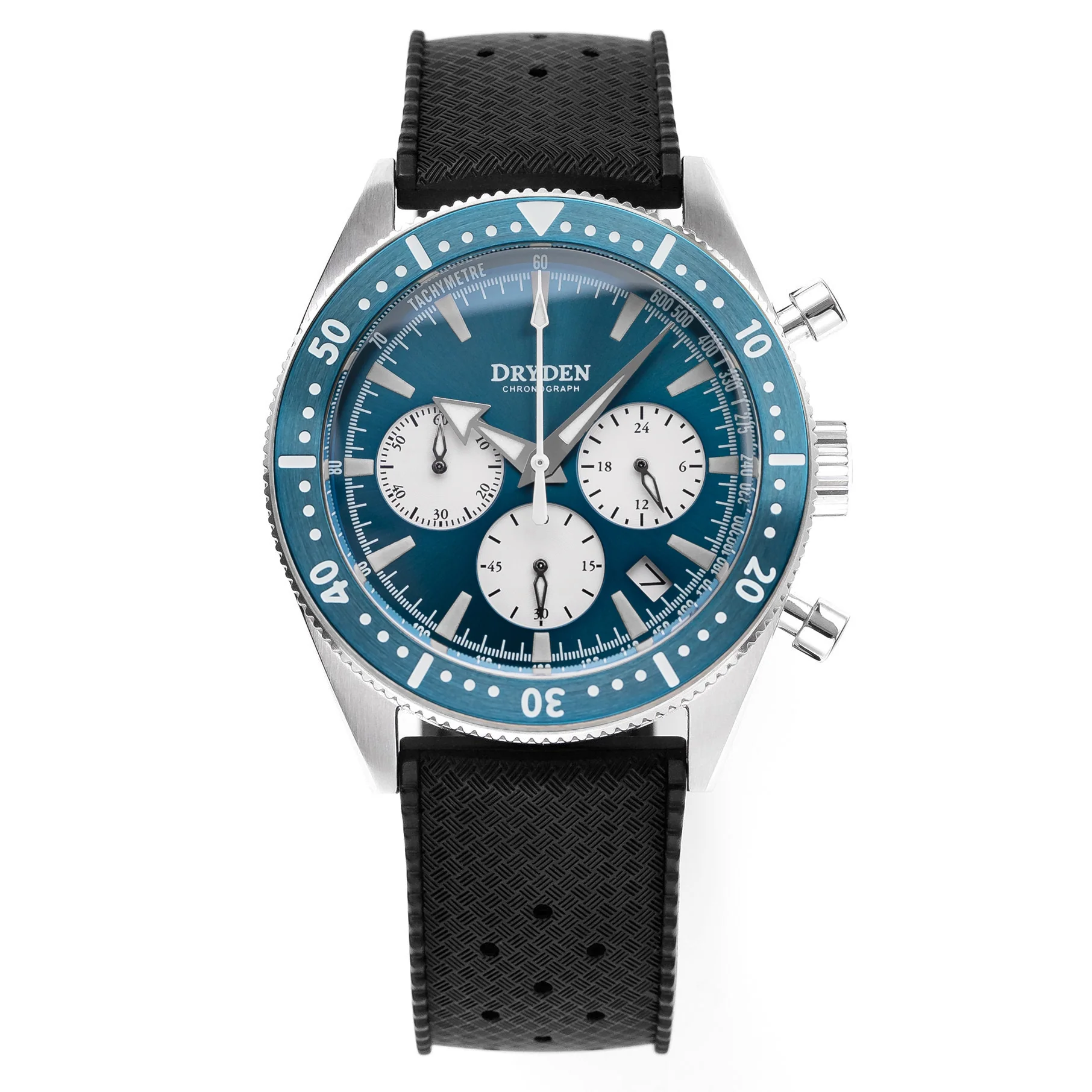Dryden Watch Company Dryden Chrono Diver Series 1 - Blue Modern