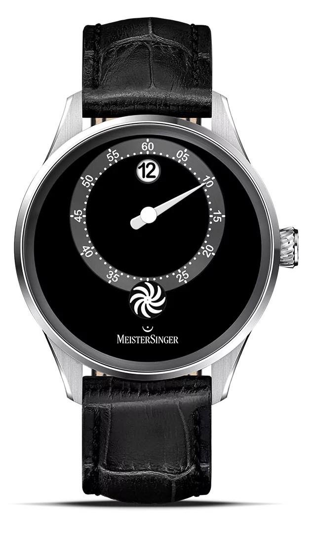 MeisterSinger Panthero Jumping Hour, Schwarz