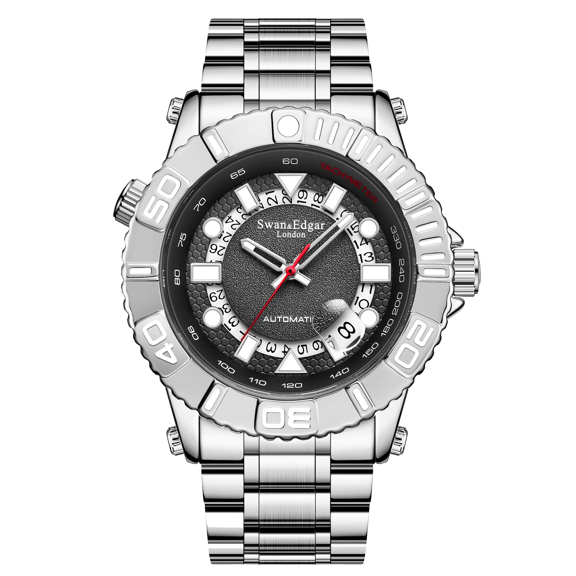 Swan & Edgar Geometric Racer Automatic - Steel
