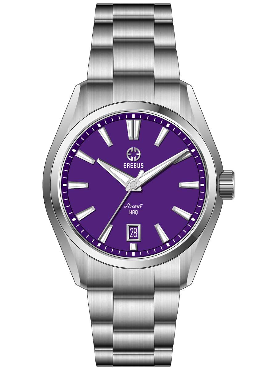 Erebus Watches ASCENT HAQ 39 Purple Enamel