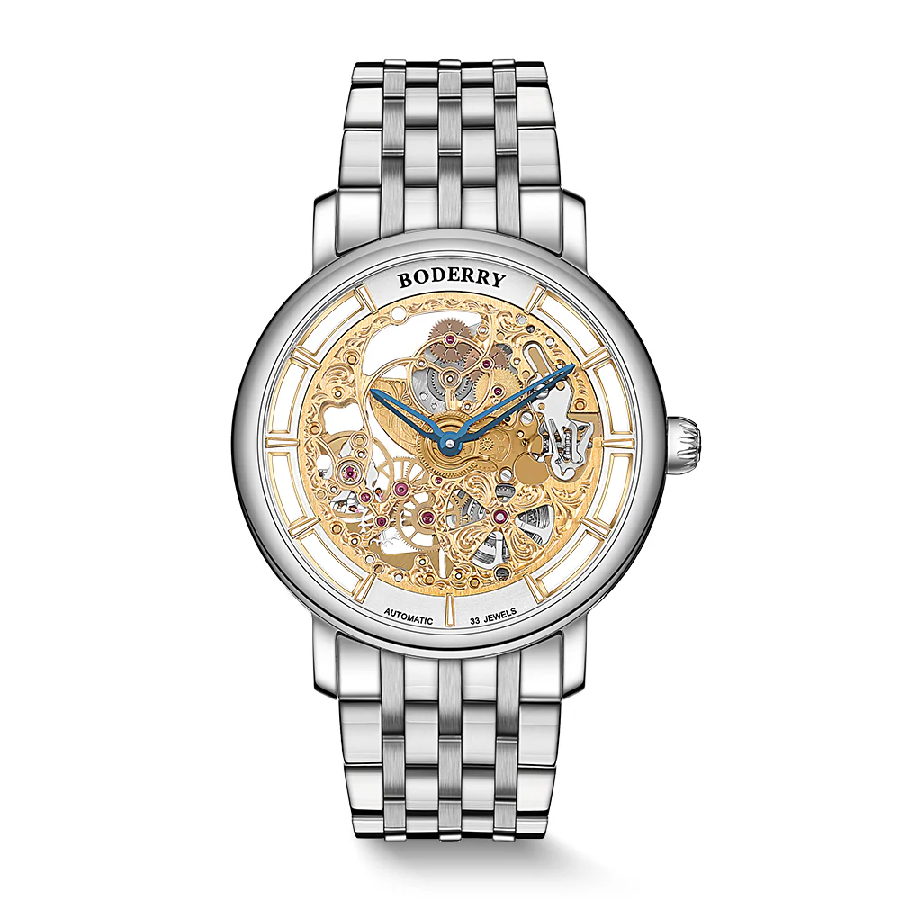 Boderry ELITE II - Engraved Micro-rotor Watch | Gold