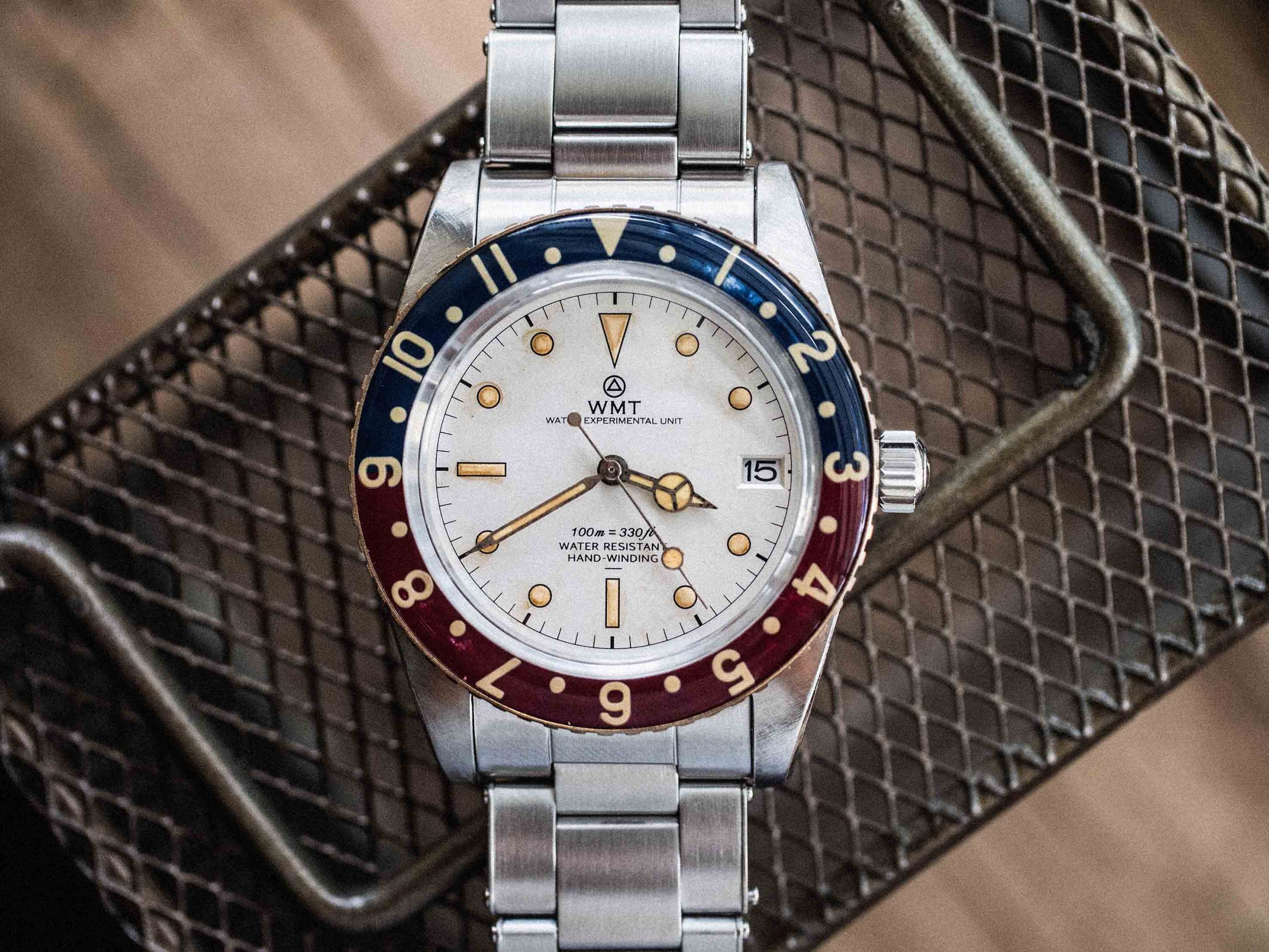 WMT Watches Panton – White Dial / Brass Bezel Aged Edition