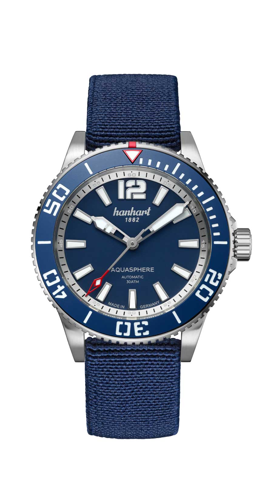 Hanhart AQUASPHERE FreeFall Blue, 42mm