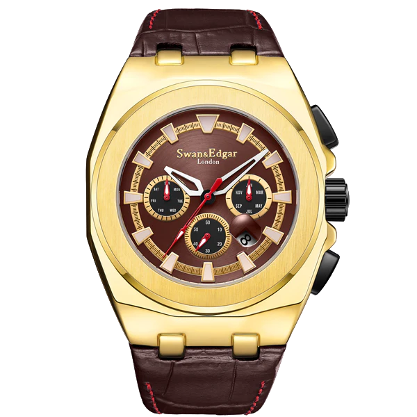 Swan & Edgar Versatility Automatic - Gold brown