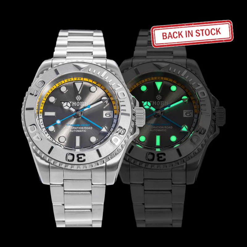 Thorn THORN Titanium Helium Valve NH34 GMT Watch SHY037