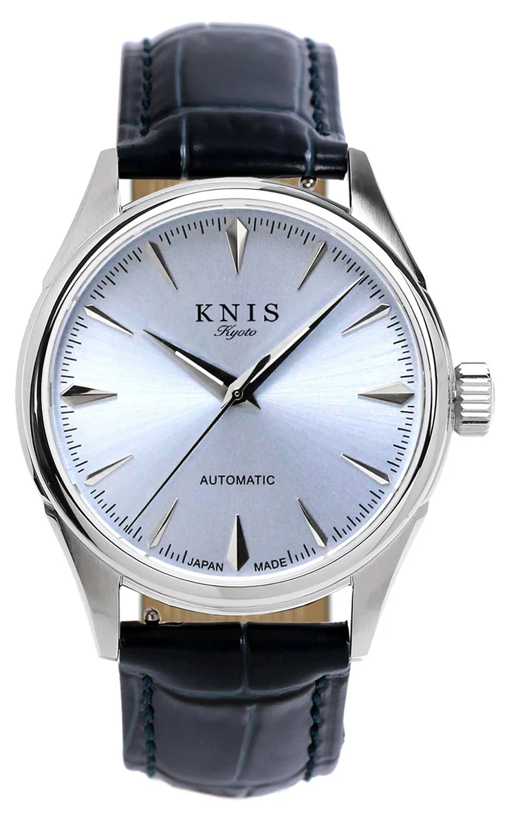 KNIS KNIS Automatic Sunray Dial Ice Blue Leather KN001-IBLBLLE