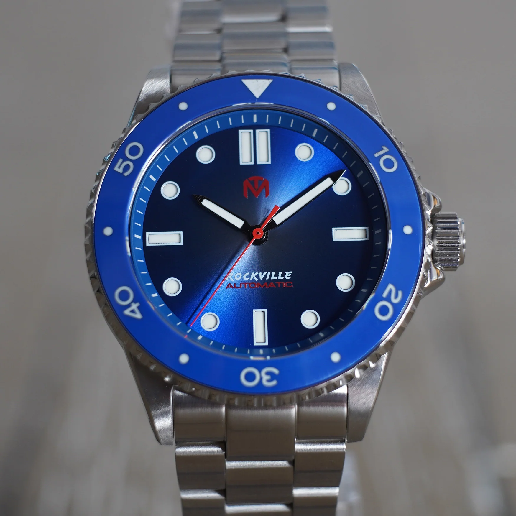 McDowell Time Rockville Automatic Watch - Blue Dial