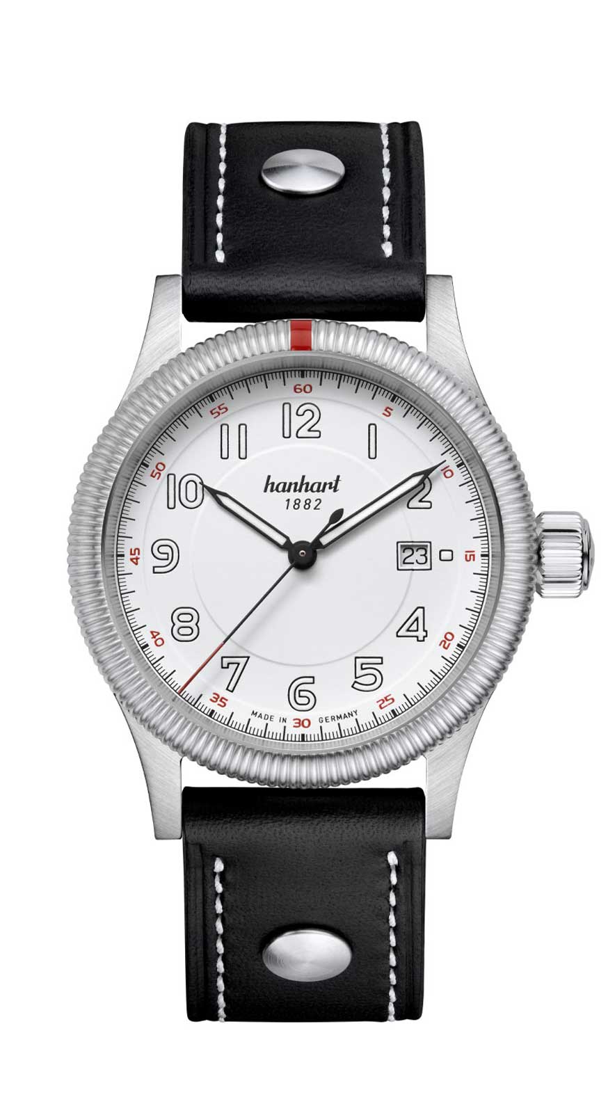 Hanhart PIONEER One weiß, 42 mm
