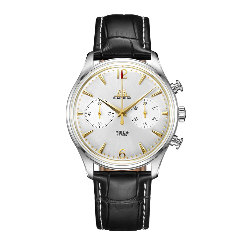 Shanghai Watch Shanghai 50s 39mm Watch - Chronograph Golden (Special Edition)