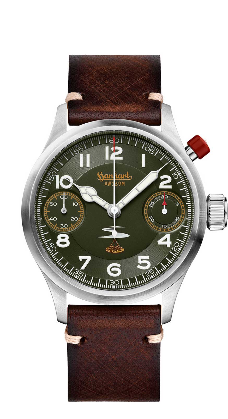 Hanhart AUSTRIAN AIR FORCE AW169M Limited Edition, 45 mm