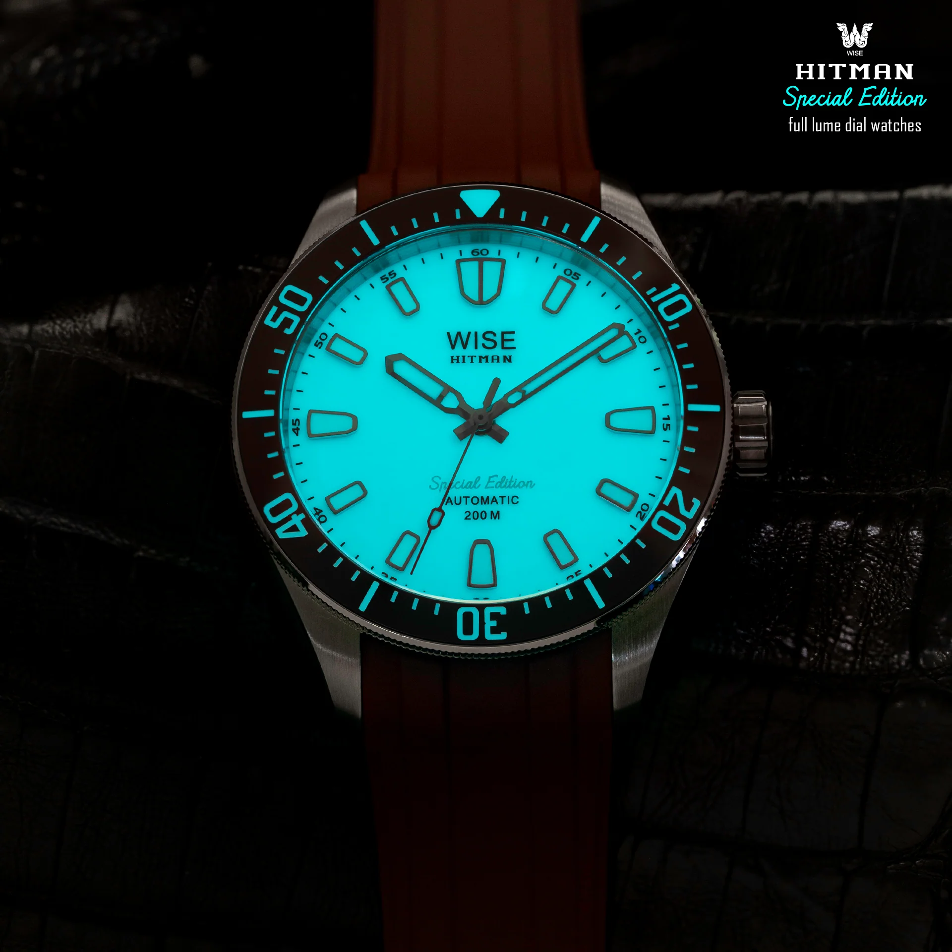 WISE HITMAN HIT66 Full Lume Special Edition (Hitman FKM rubber)