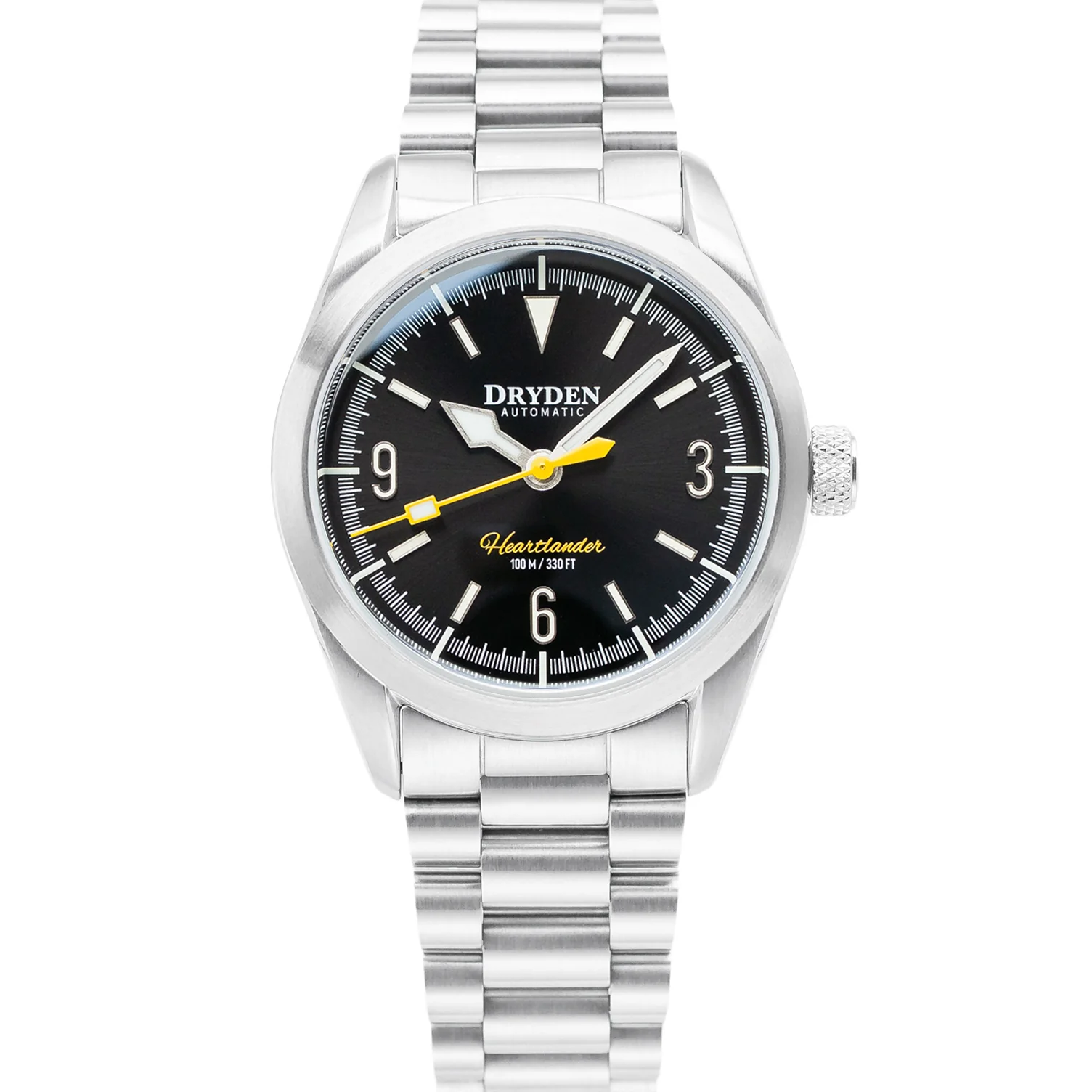 Dryden Watch Company Dryden Heartlander 38mm Automatic Field Watch - Goldfinch