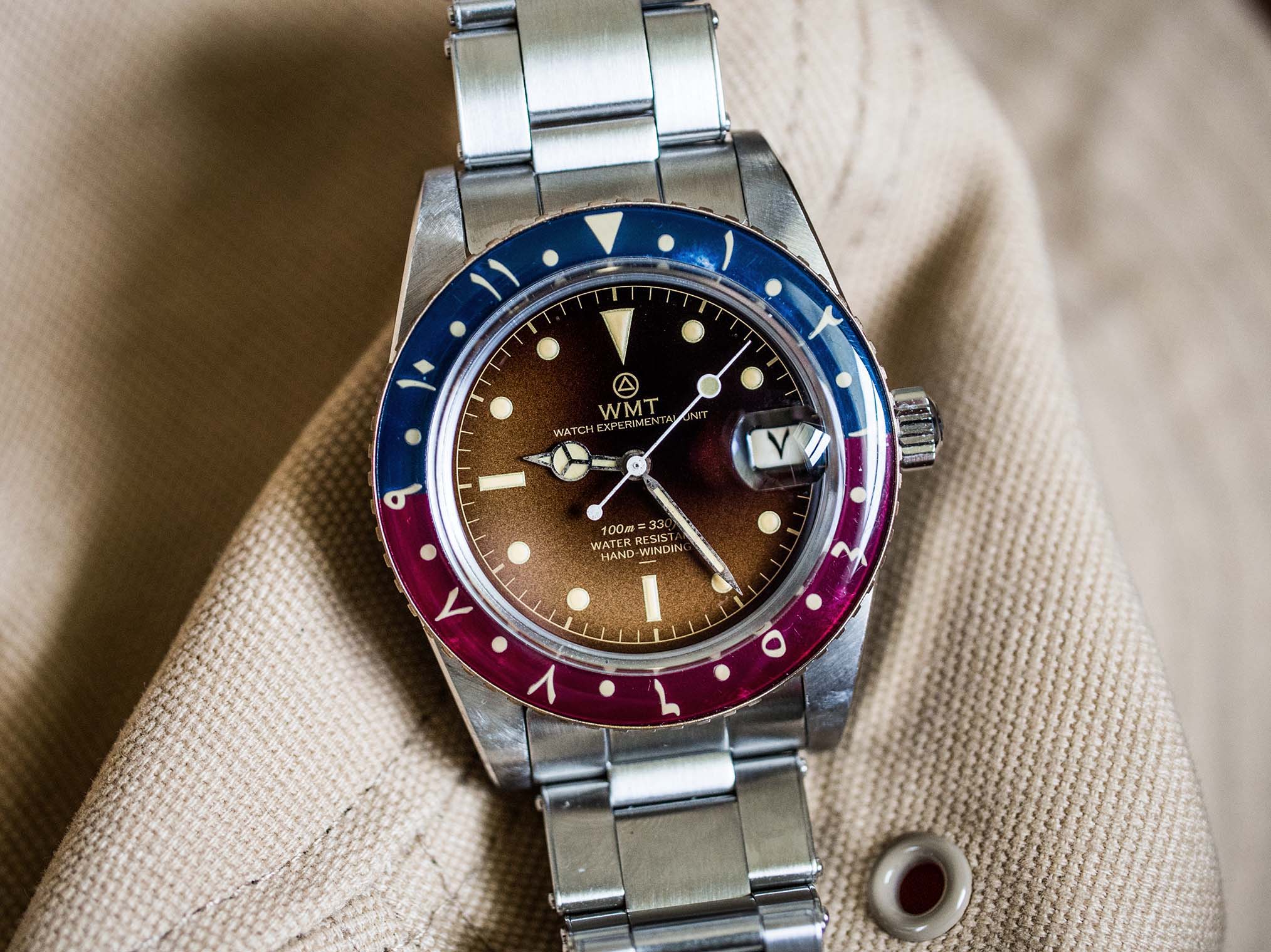 WMT Watches Panton – UAE Tropical Dial / Metal Band + Italian Leather Strap Set / Aged Edition