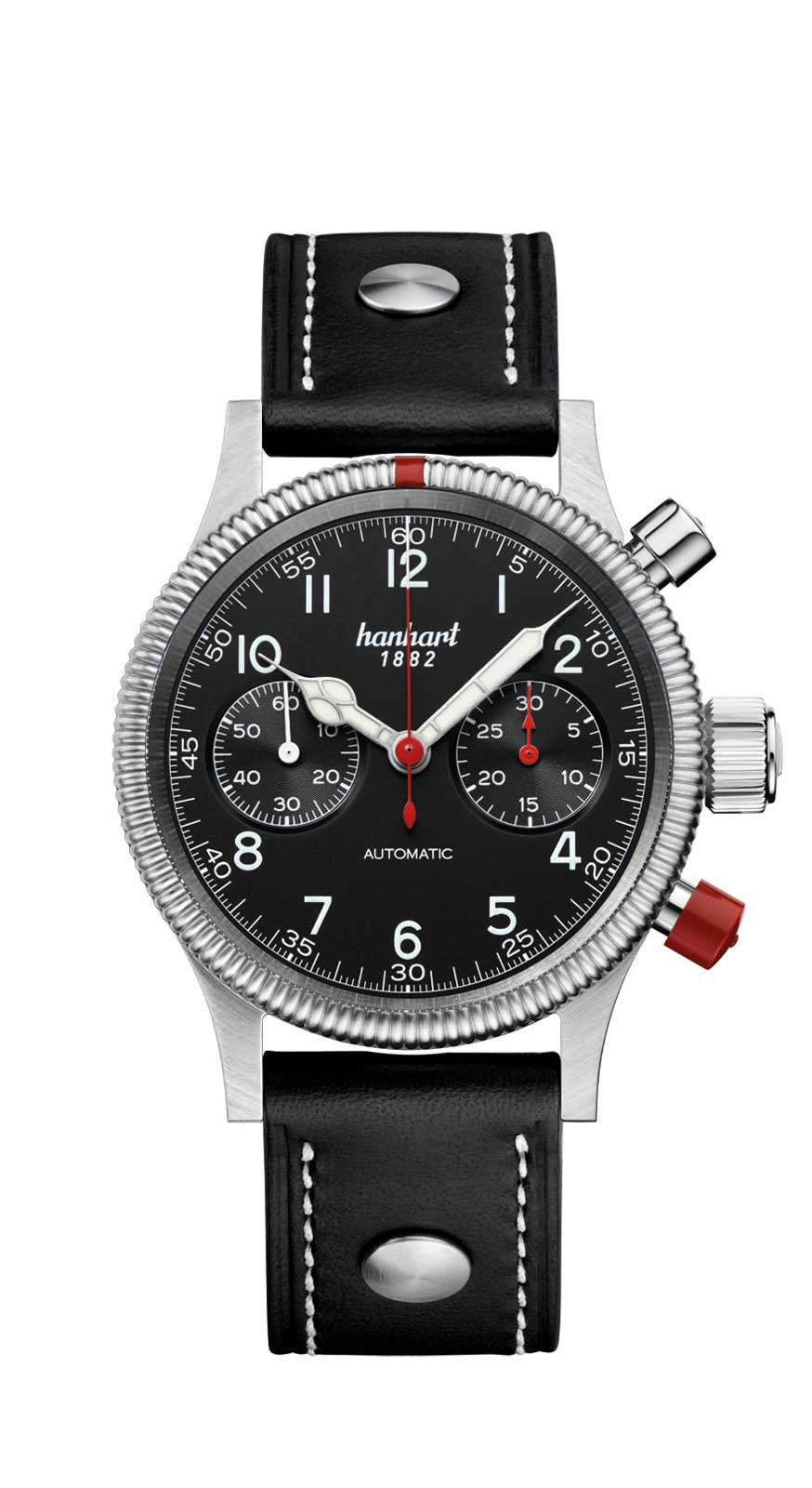 Hanhart PIONEER Mk II schwarz, 40 mm