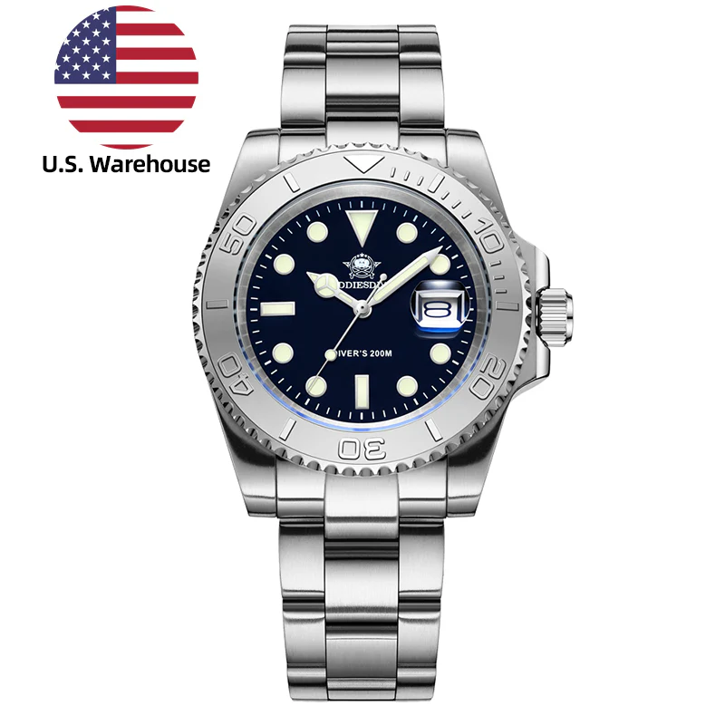 Addiesdive U.S. Warehouse -Addiesdive 41mm Quartz Watch Diver's 200M (MY-H3C)